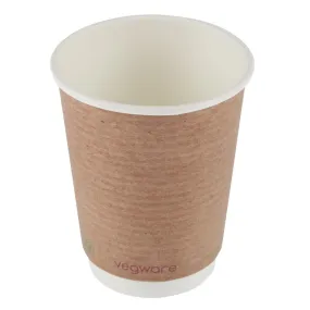 Vegware Compostable Coffee Cups Double Wall 340ml / 12oz (Pack of 500)