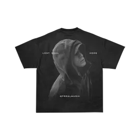 Vintage Black Lost Soul Image T-Shirt