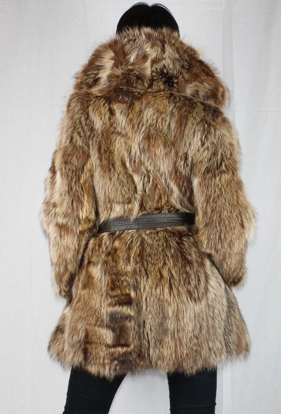 Vintage Raccoon Fur Jacket -M