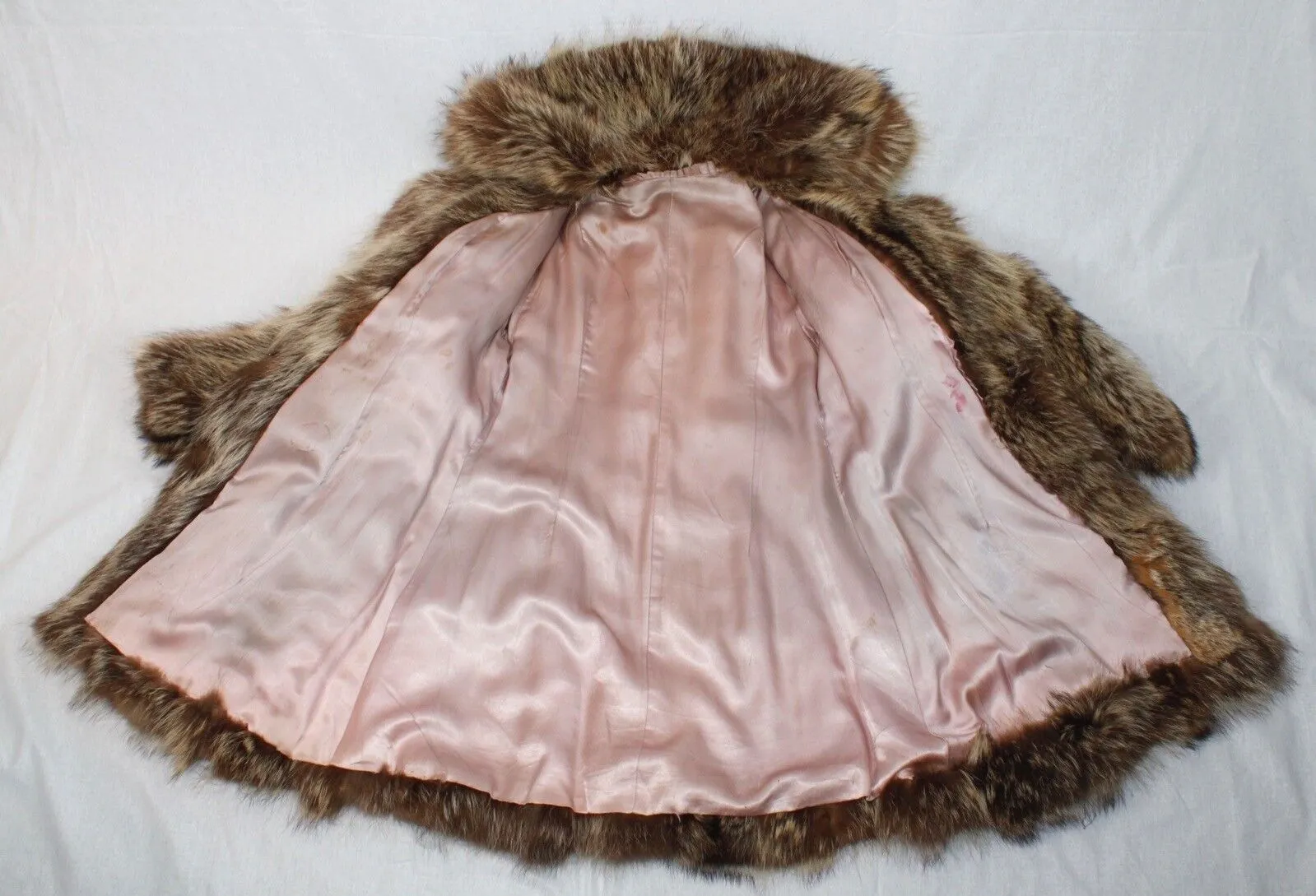 Vintage Raccoon Fur Jacket -M