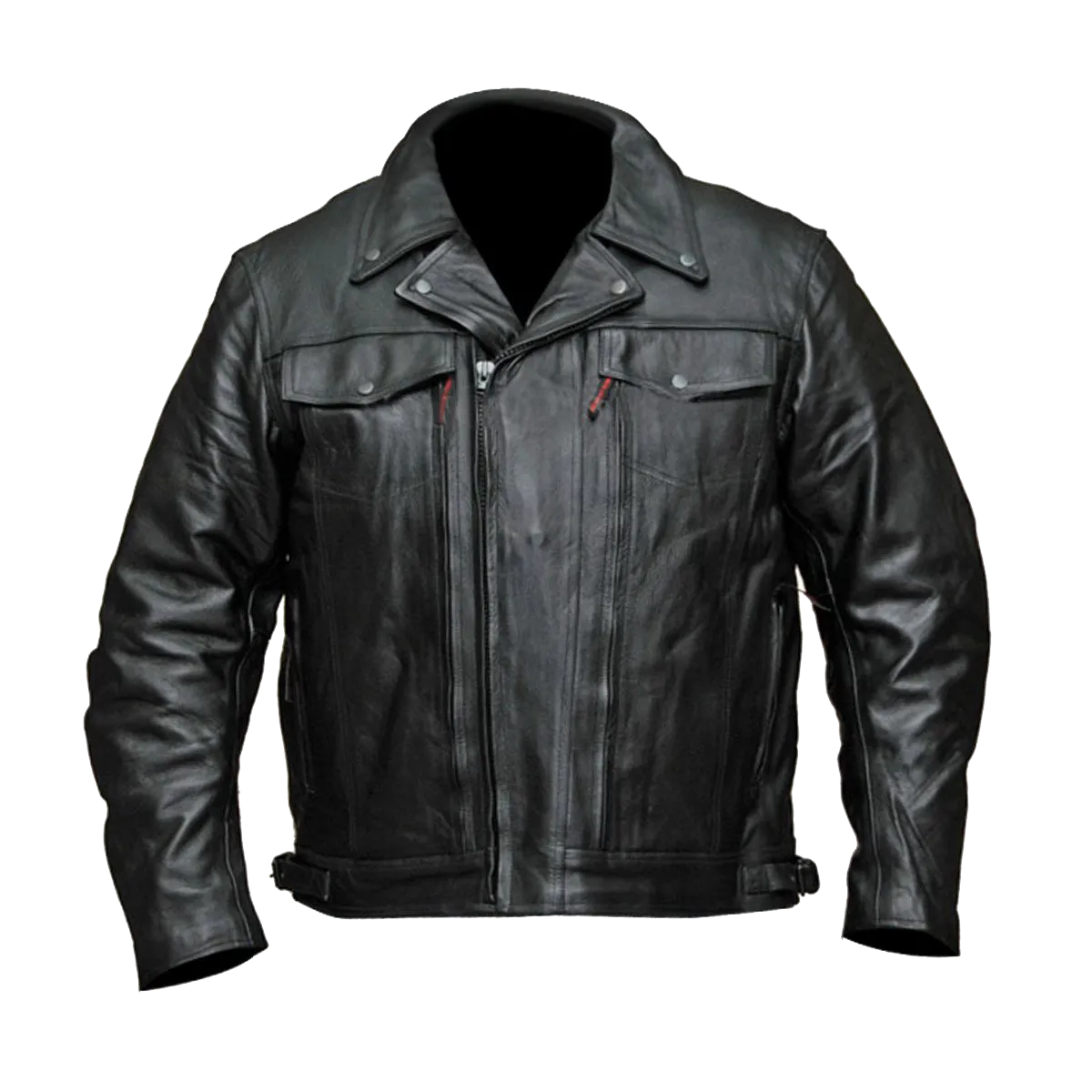 VL512 Vance Leather Men's Double Pistol Pete Leather Jacket