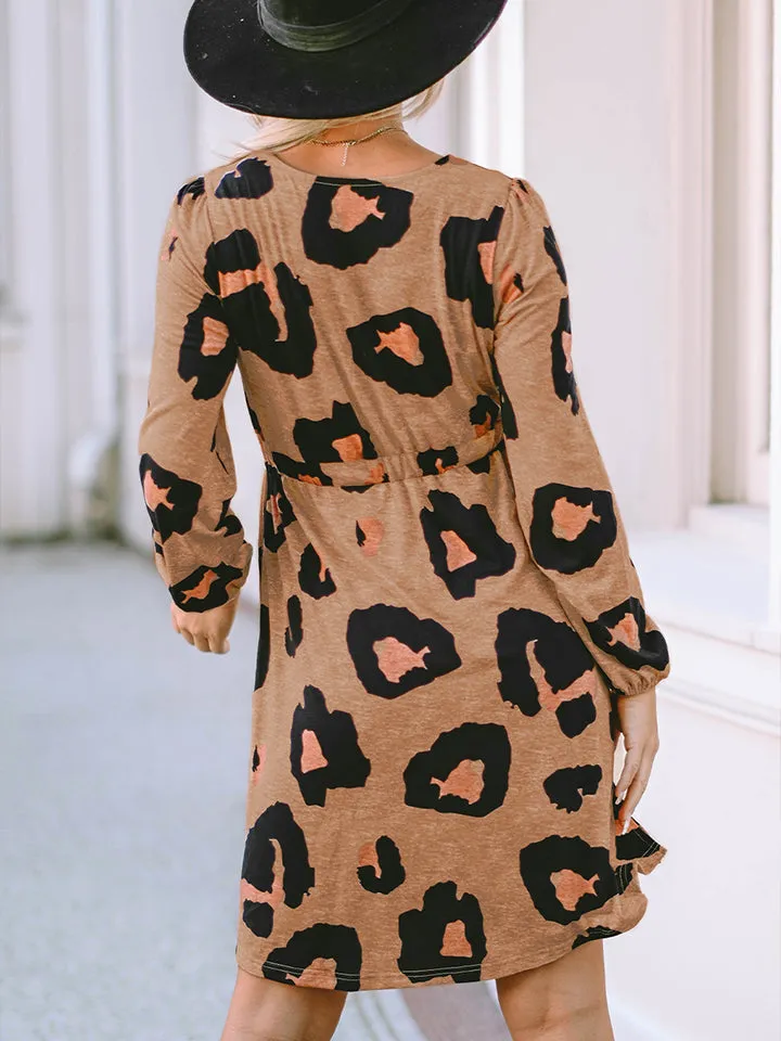 Wild Cheetah Print Button-Up Dress - Culture Heaven Special