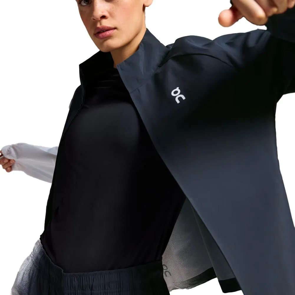 Women's Court Track Tennis Jacket Black and White