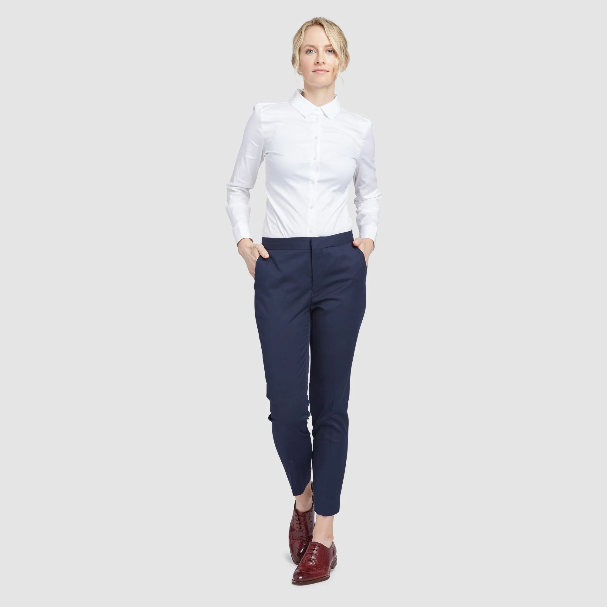 Women's Navy Blue Suit Pants