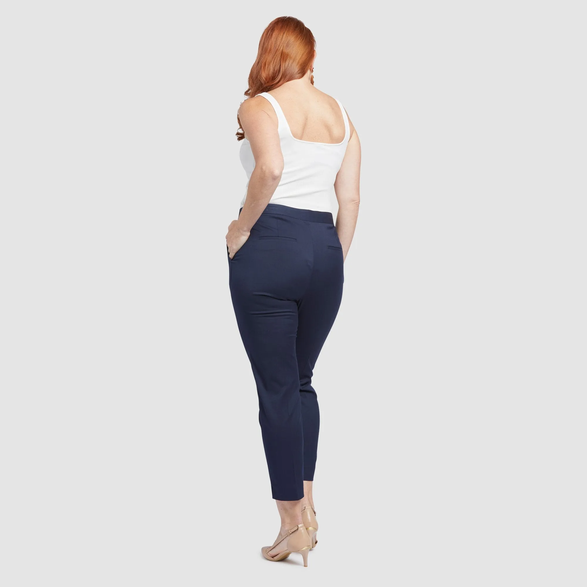 Women's Navy Blue Suit Pants