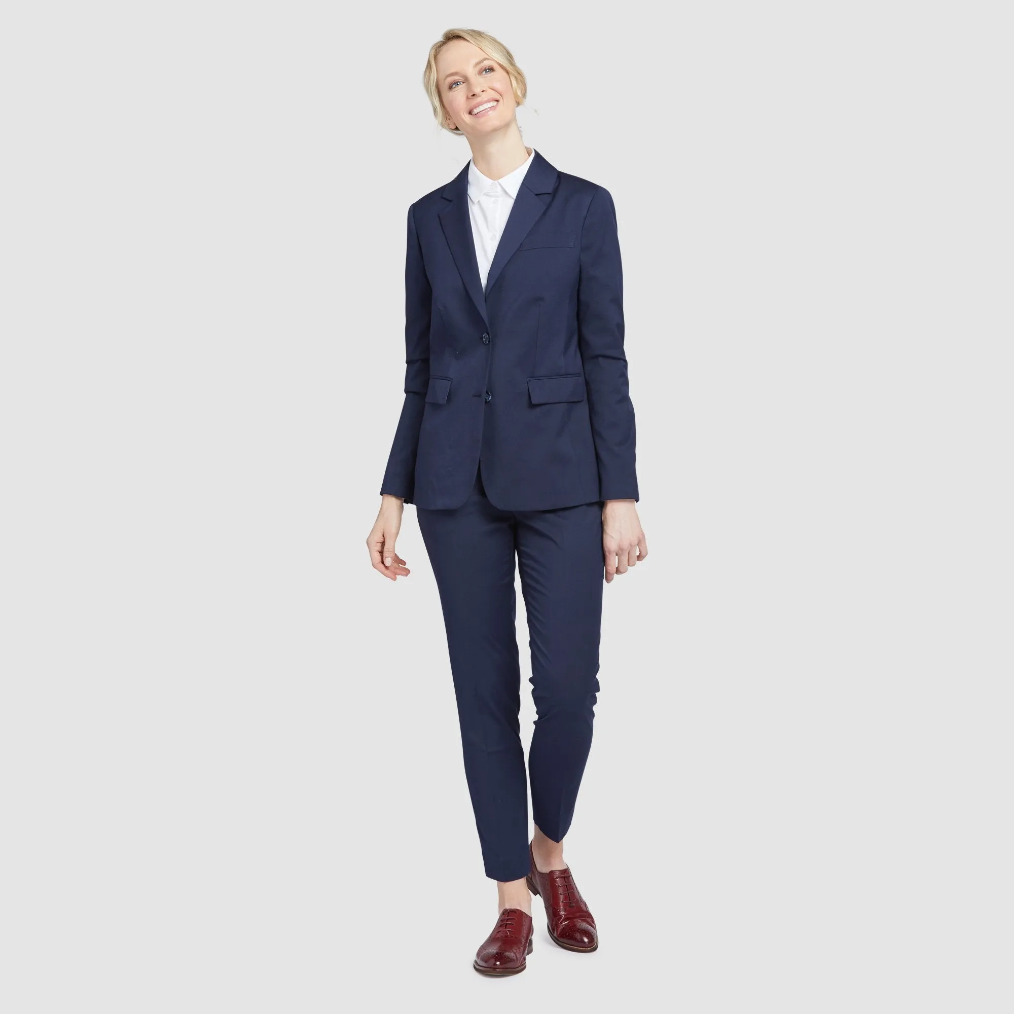 Women's Navy Blue Suit Pants