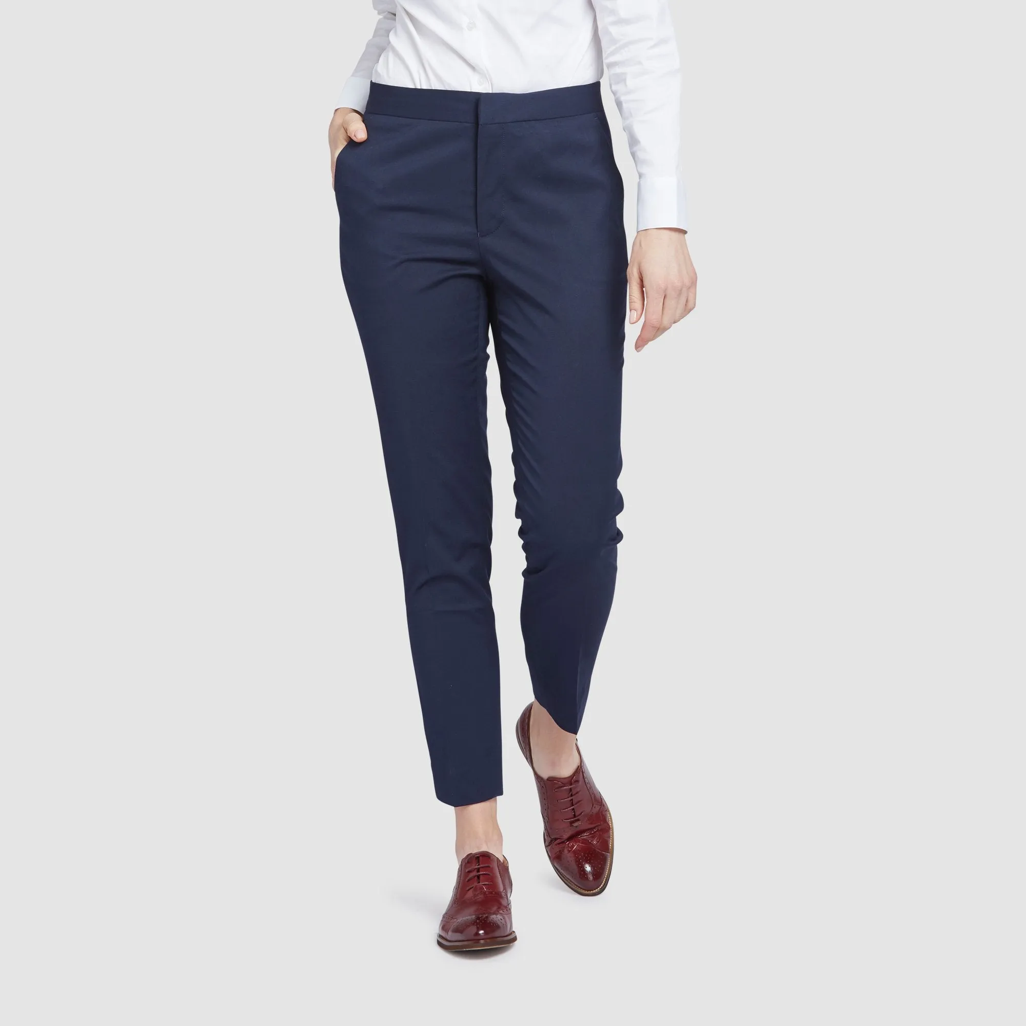 Women's Navy Blue Suit Pants