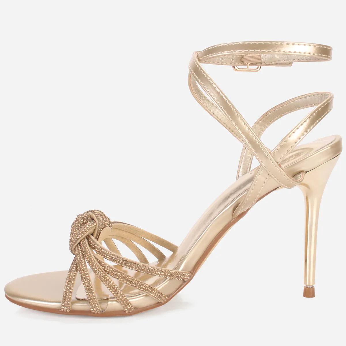 Women's "REEM" Shiny Stiletto Sandals