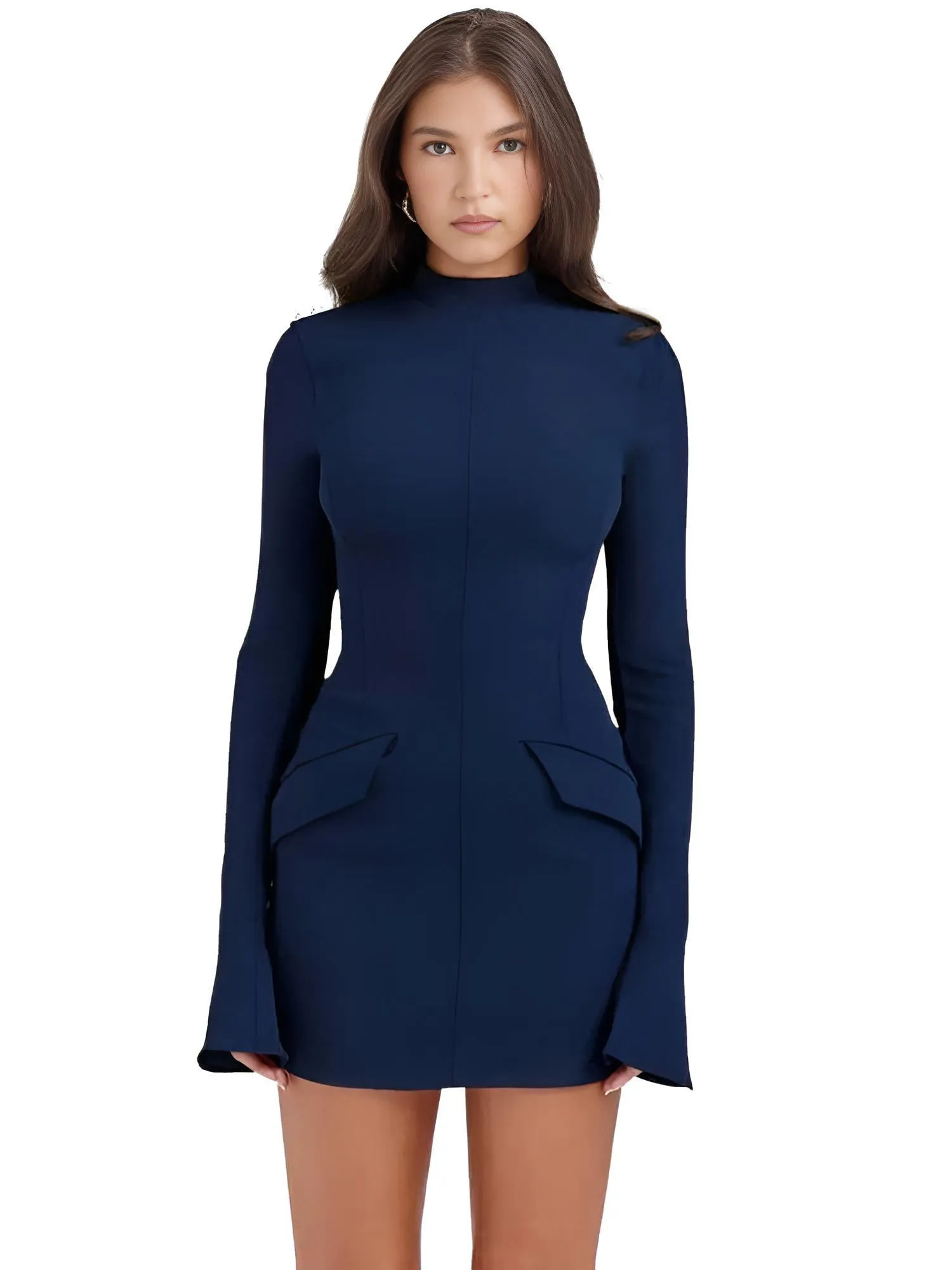 Women's Sexy Two Pocket Mini Dress