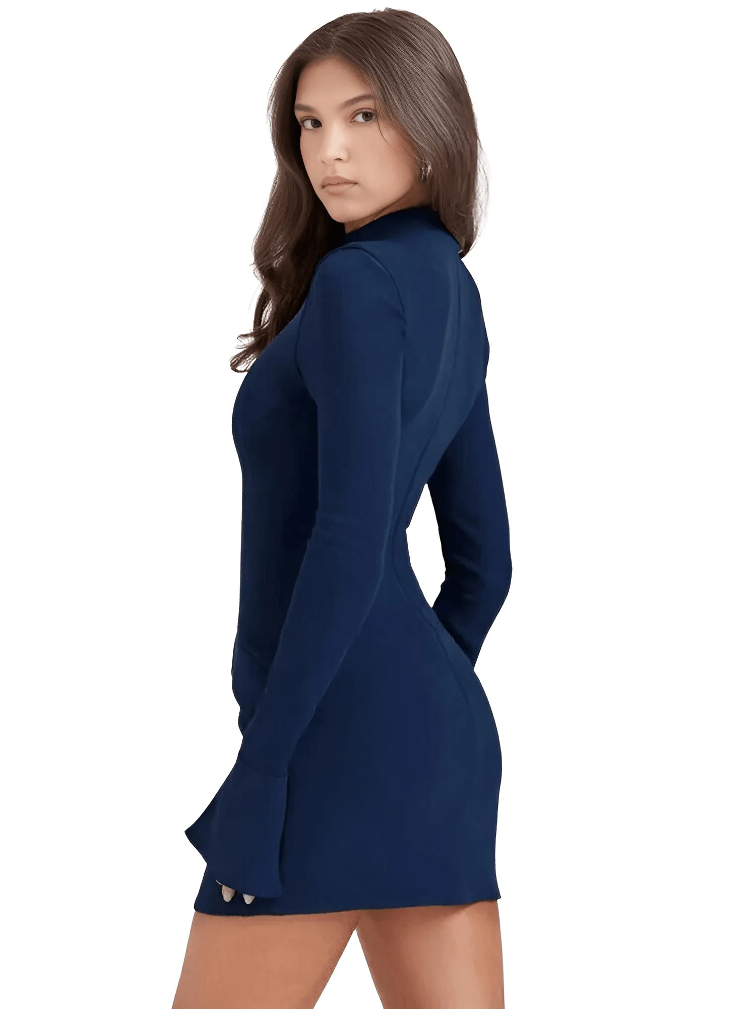 Women's Sexy Two Pocket Mini Dress