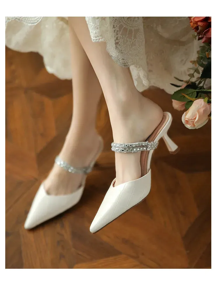 Women's Shoes New Design Rhinestones Stiletto Heel Gentle Style Vintage Style Minimalist Style Free shipping