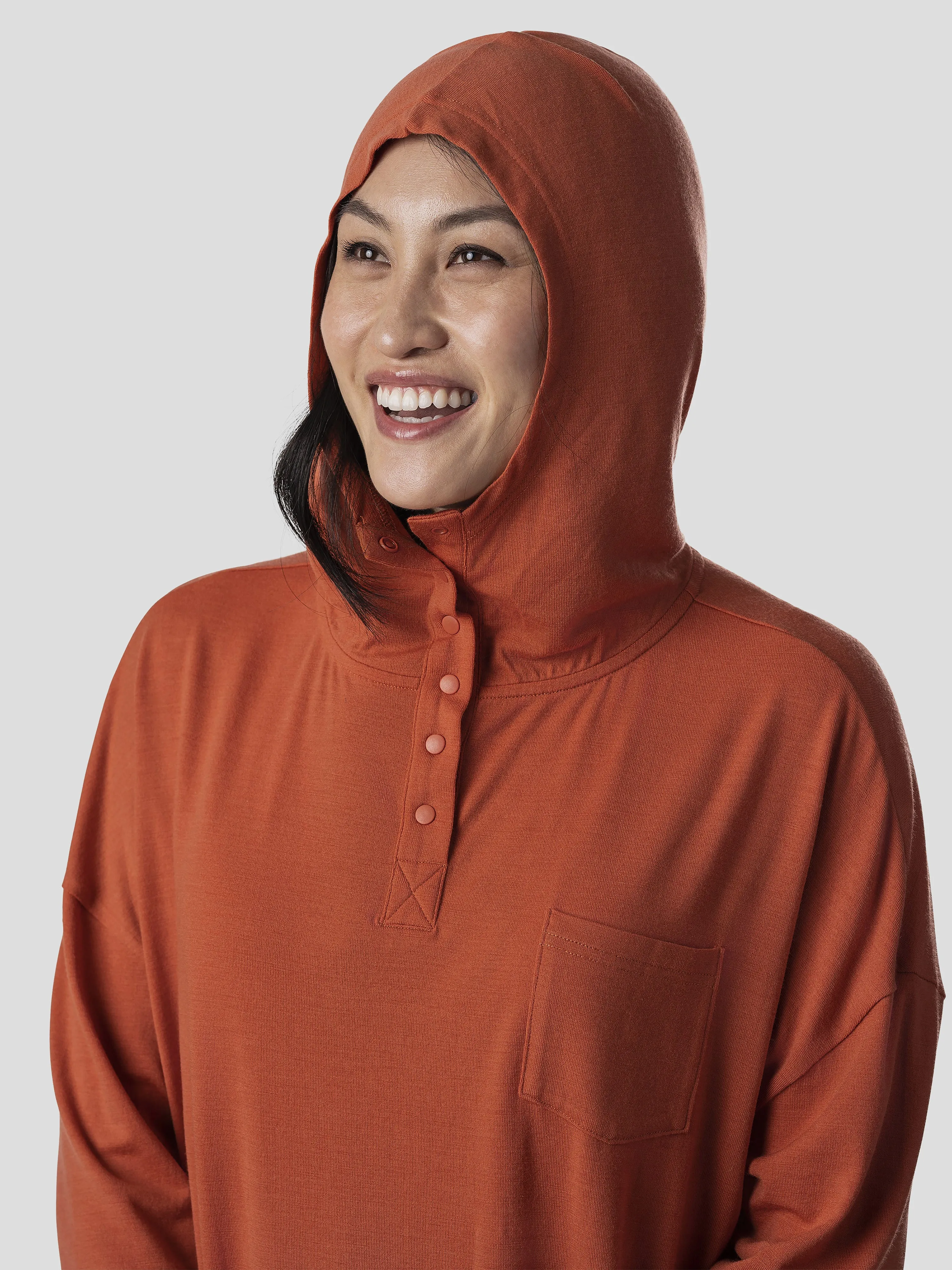 W's Mesa Merino Hoodie - Cinnamon Teal