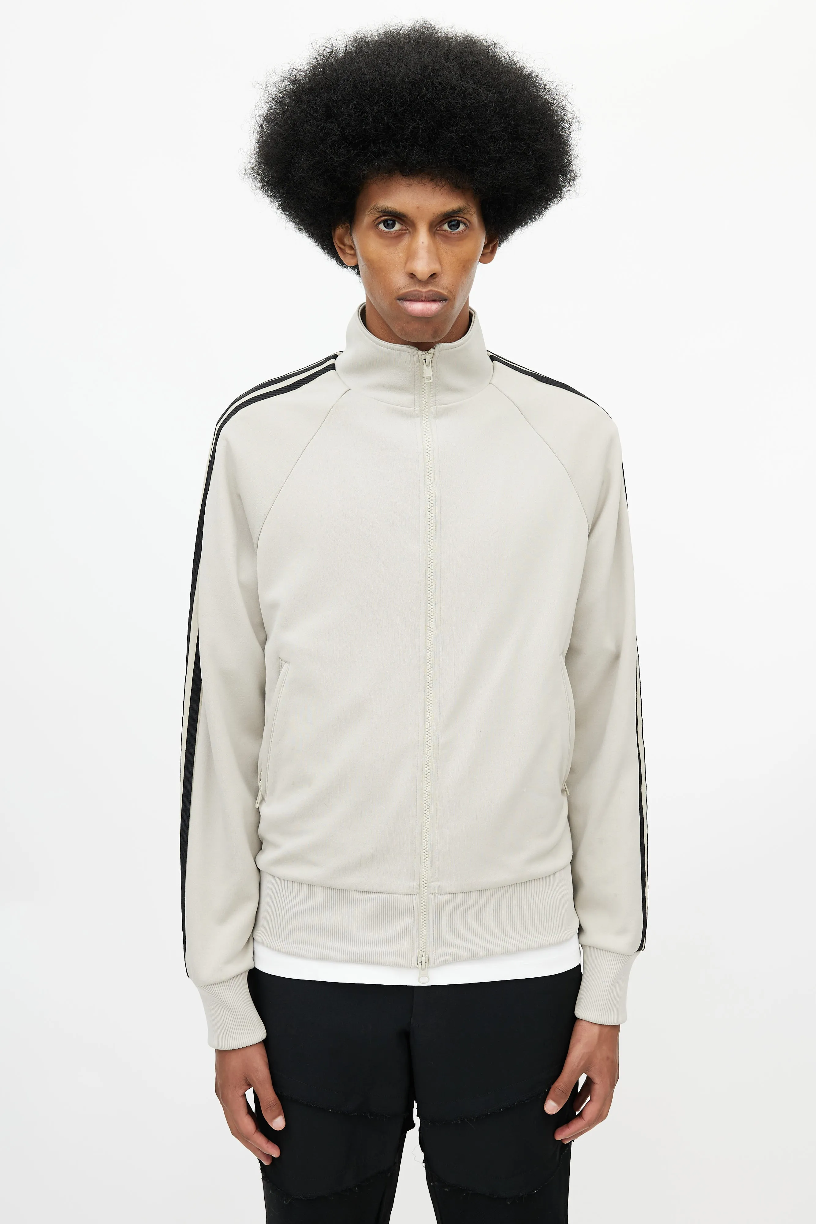 x Adidas Beige & Black Track Jacket