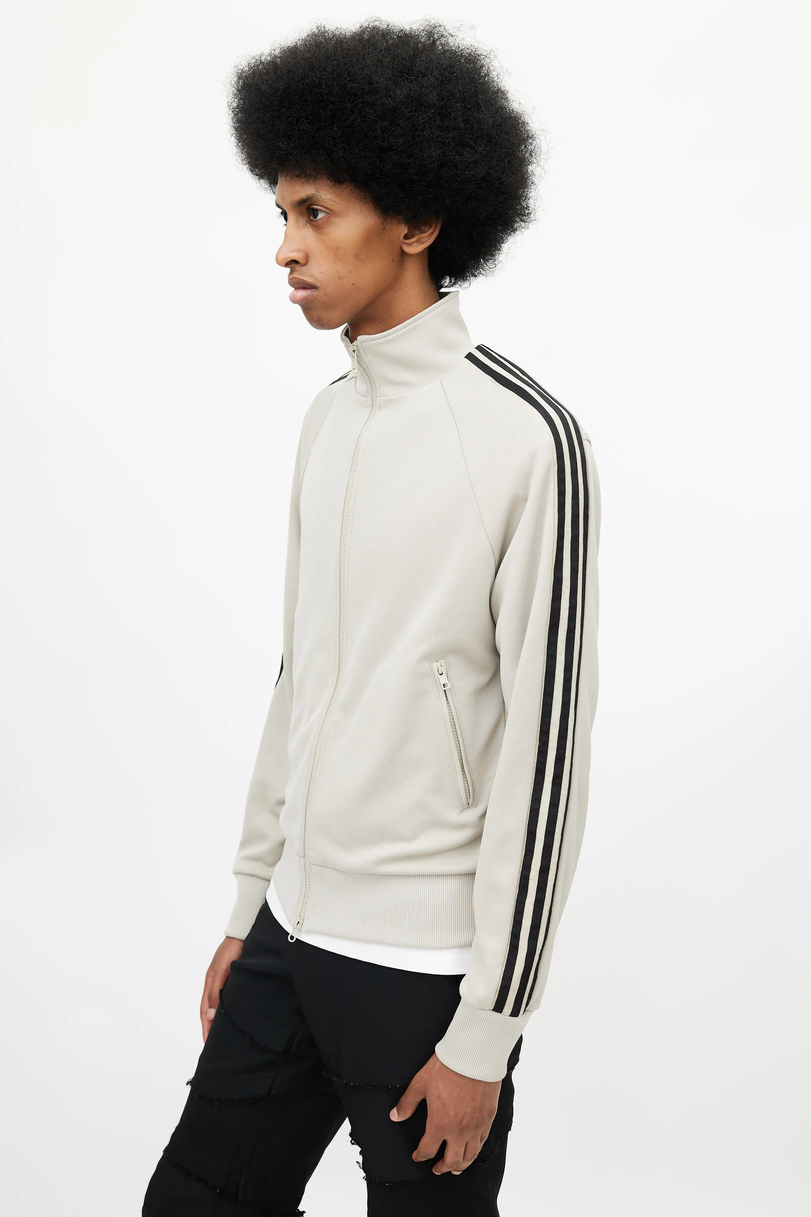 x Adidas Beige & Black Track Jacket