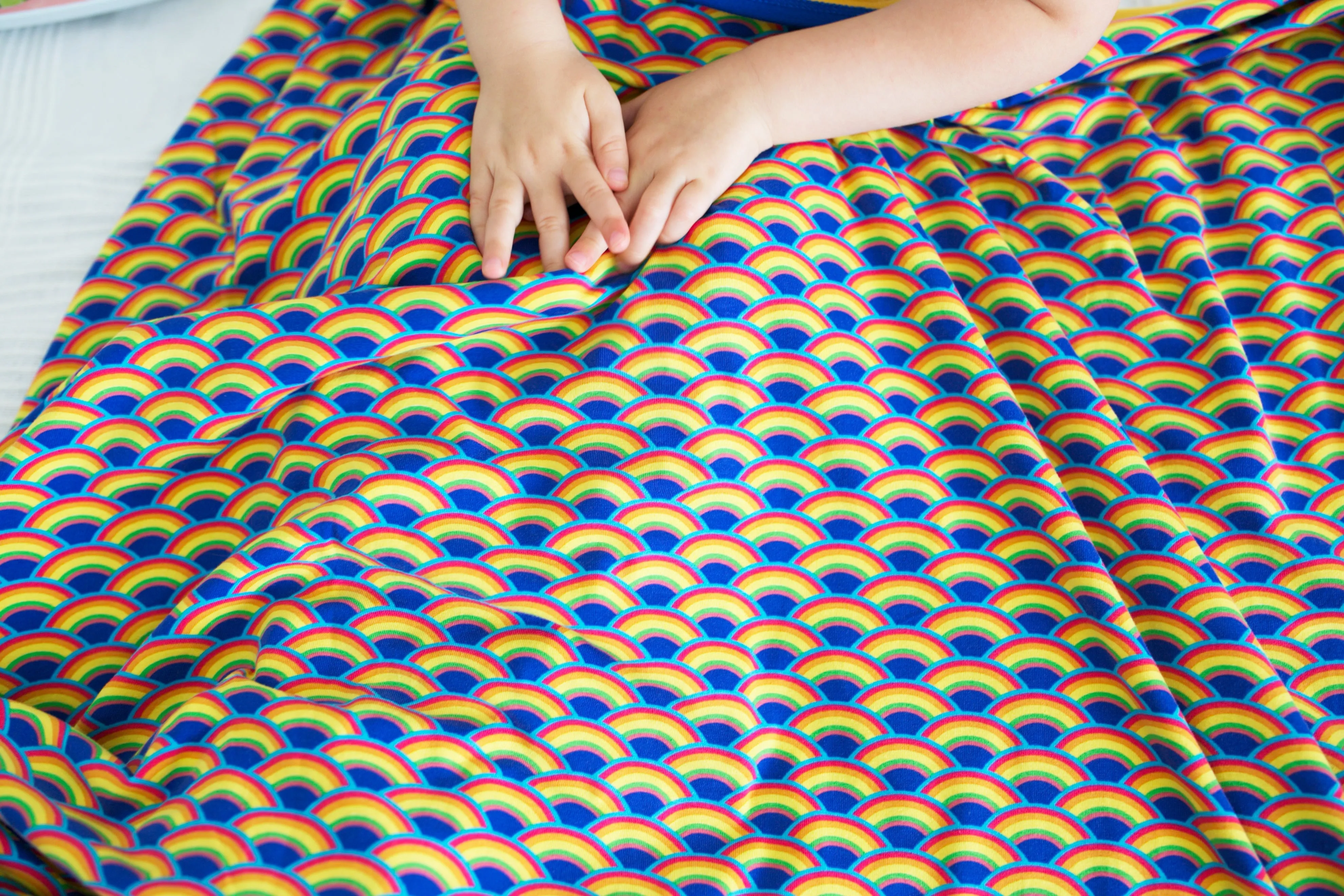 XXL Retro Rainbow blanket